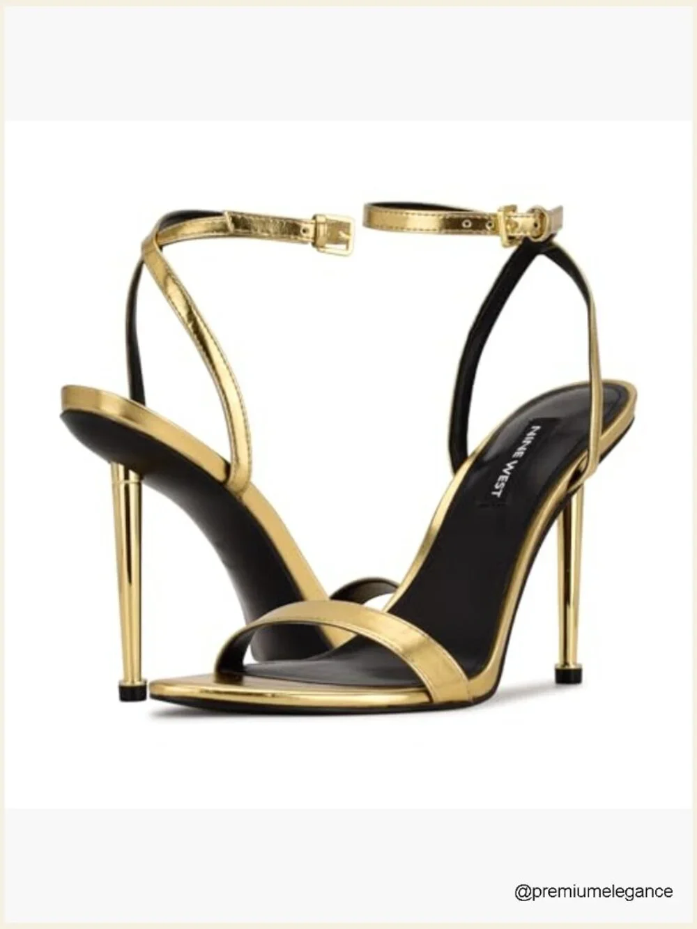 Kitten heel stiletto sandals with ankle strap